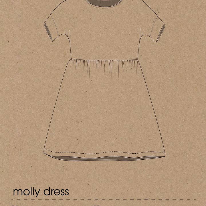Two Stitches Patterns – wholesale Craft sewing kit – Molly Dress - Sewing Pattern for Childrenswear3