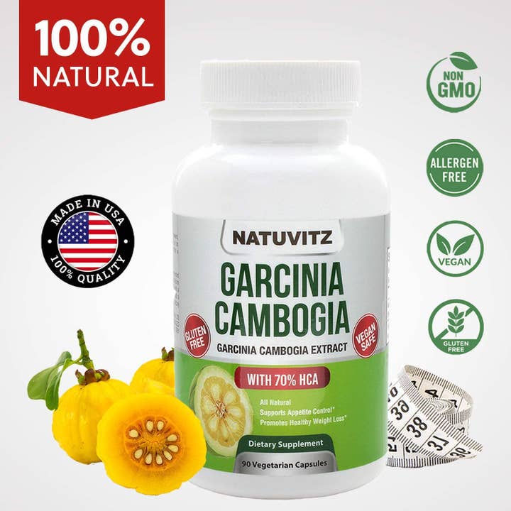 Natuvitz - Wholesale Voedingssupplement/vitamine - Garcinia Cambogia Extract 1600 mg 70% HCA — Ondersteunt en impr1