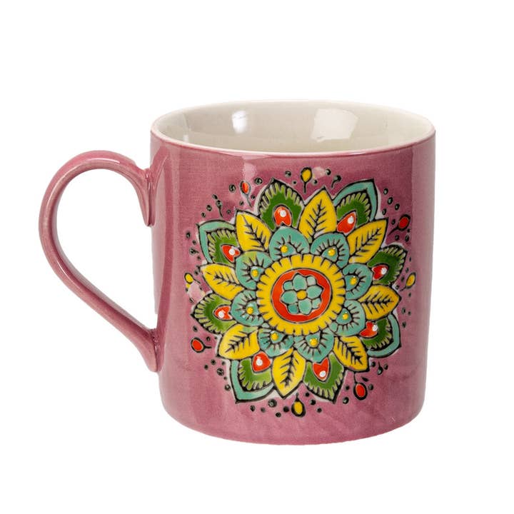 Mandala Sahasrara Seven Chakra 11oz Mug (4/32) for wholesale by Urban Tokyo