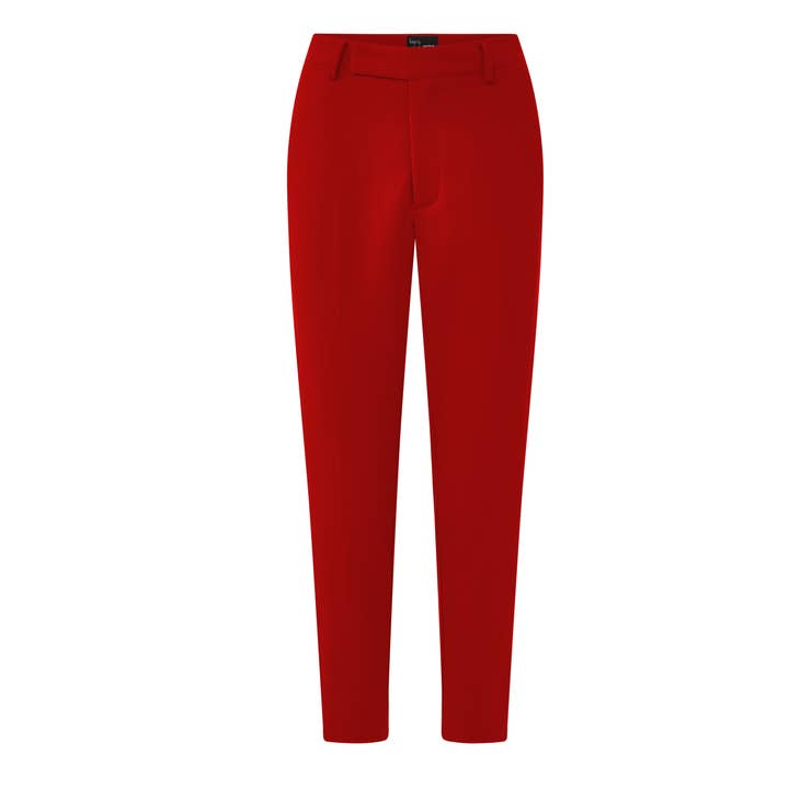 Pantalon de costume à leggings - Crimson pour la vente par Layo G
