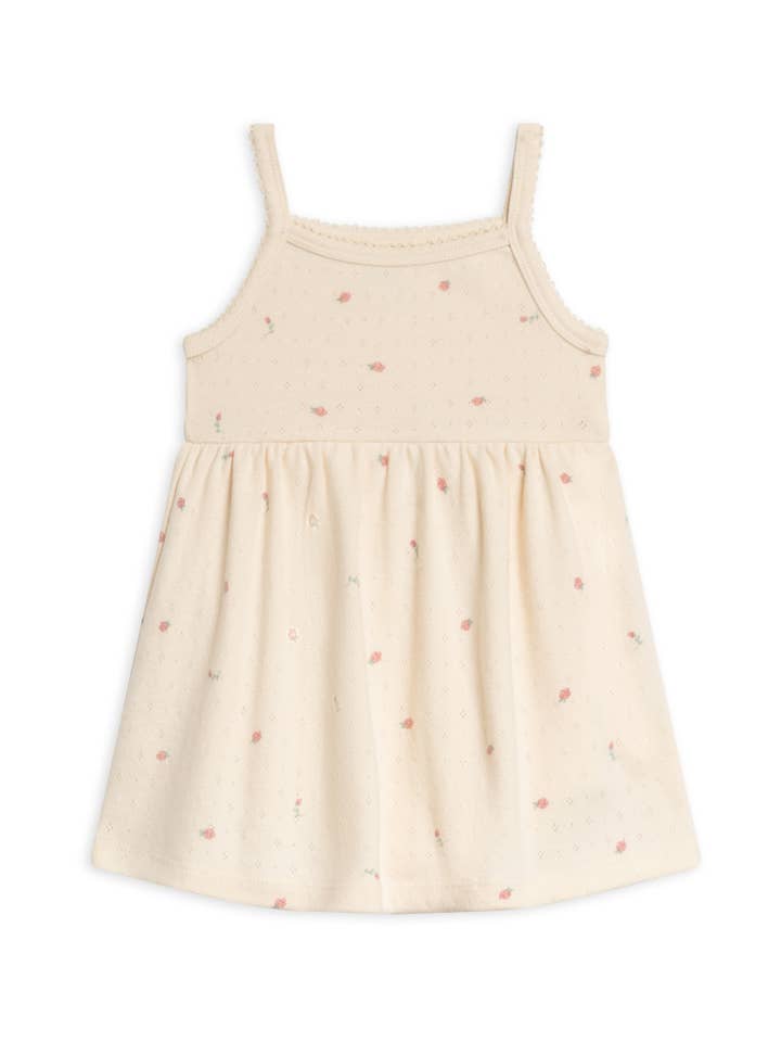 Colored Organics - Wholesale Bodysuit (Non-Footed) - Baby - Organic Baby Soleil Pointelle Bodysuit Dress - Pia Floral