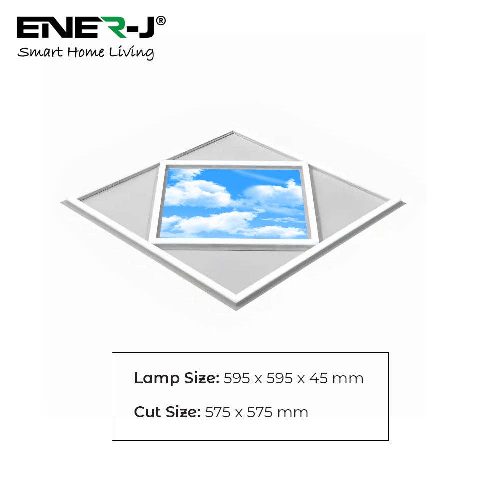ENER-J - Vendita all'ingrosso Lampadine/Faretti - Pannello LED da soffitto Diamond Sky & Cloud 70W 60x60cm3