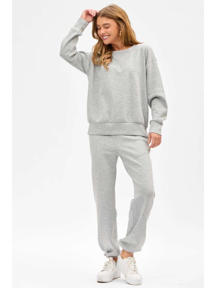 Dear Scarlett - Wholesale Lounge Set - Women's - Crew Neck Pullover + Jogger Set TRVSET-MALIBU16