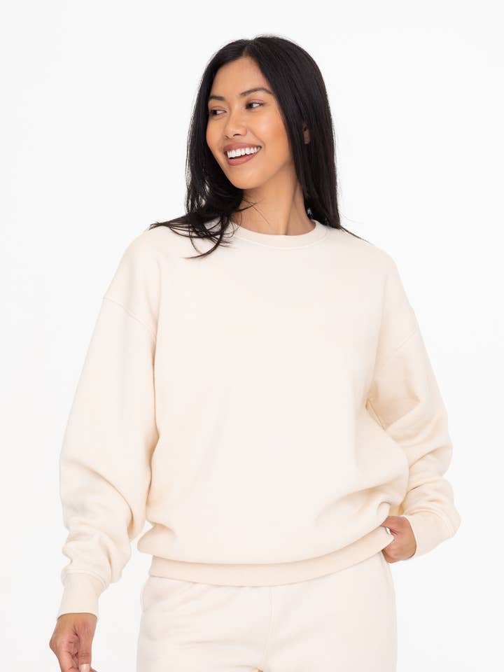Mono B - Wholesale Sweatshirt - Women's - Oversized Fleece Sweatshirt