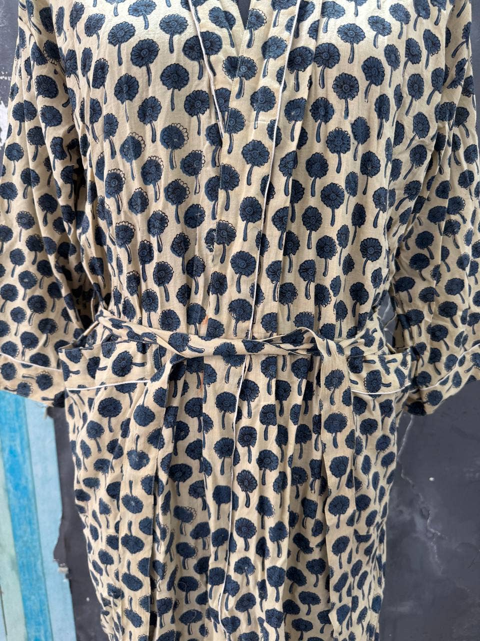 GYPSY STUDIO - Wholesale Kimono - Dames - Ambachtelijke Blok Kimono Indiase Pure Katoenen Vintage Gewaden2