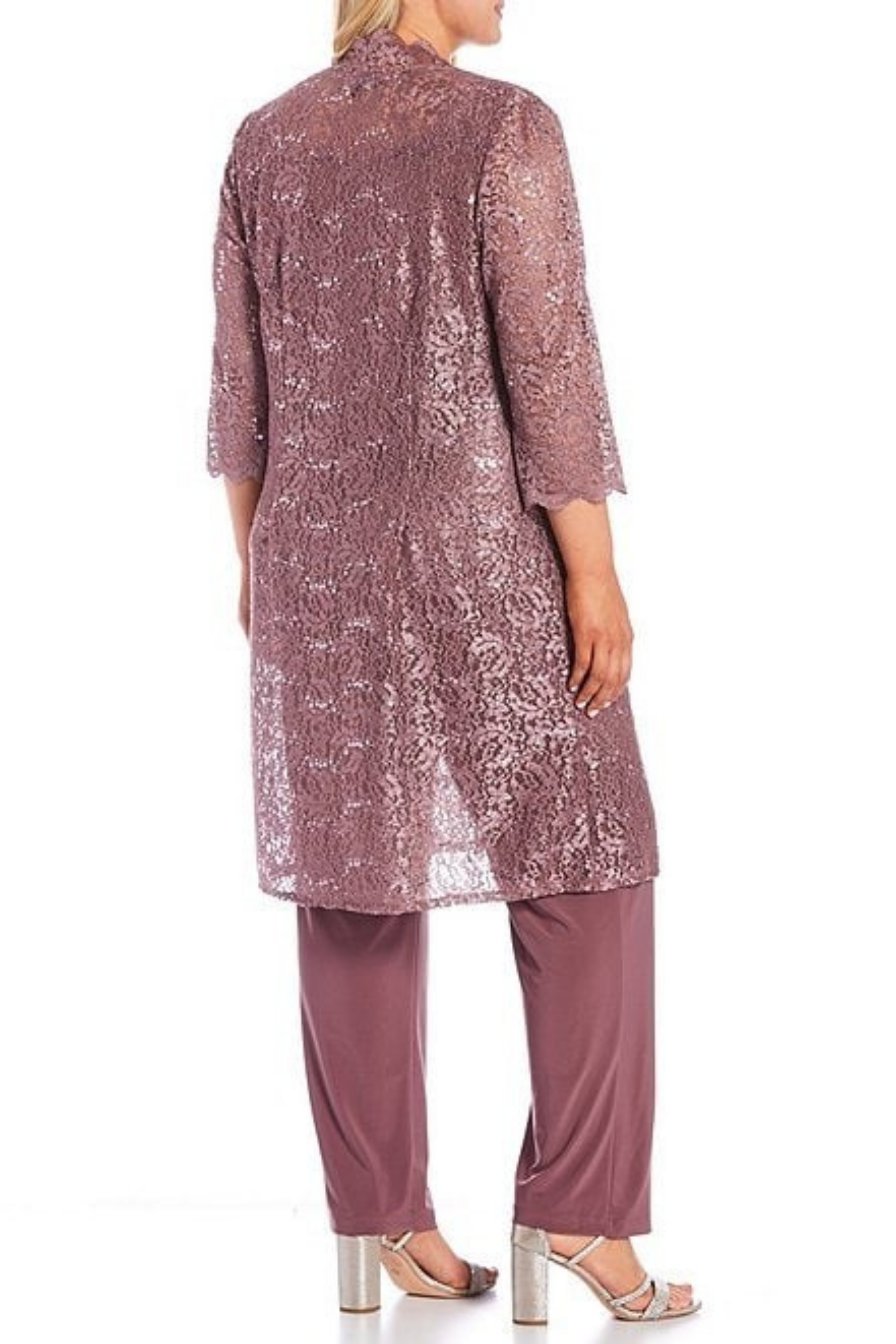 New Yorker's Apparel - Wholesale Top & Pant Set (NOT Loungewear) - Women's - RM Richards Lace 3/4 Sleeve 3-Piece Pants Set9