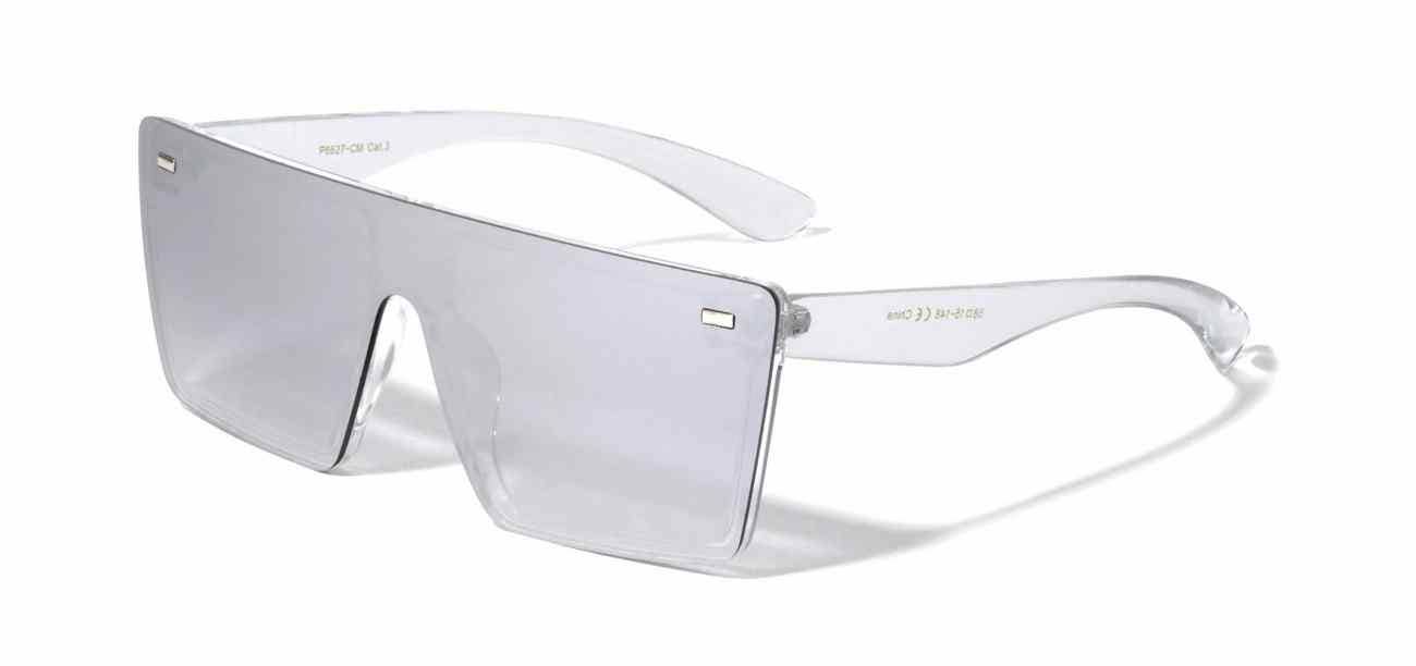 Sunrayzz Imports - Wholesale Sunglasses - Unisex - Flat Top Rimless Shield Sunglasses p6627-cm0