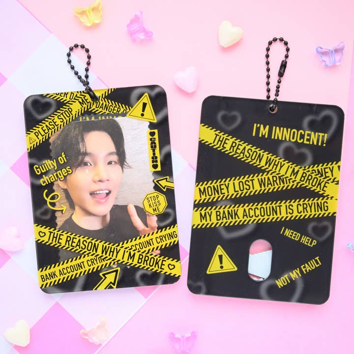 Kawineko - Wholesale Keychain - Unisex - I'm broke idol acrylic photo holder pc photocard holder fun