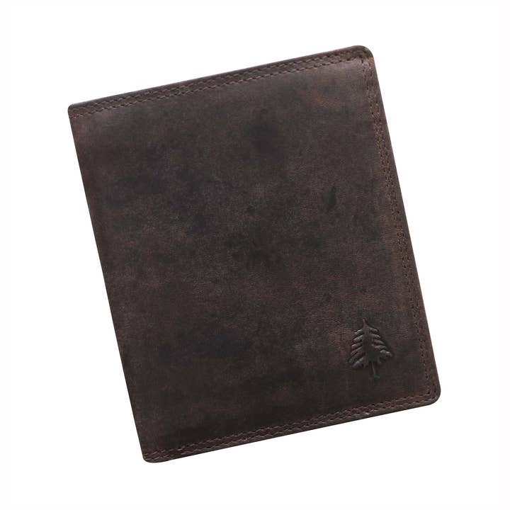 Tim men's wallet vertical format leather wallet RFID protection for wholesale by Greenwood