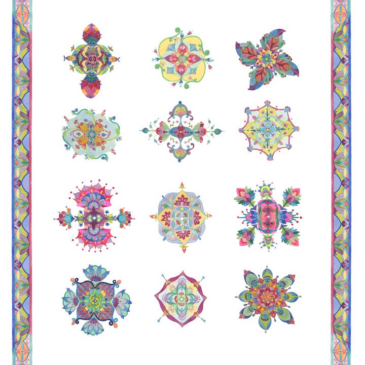 tallPoppy - Wholesale Tea Towel - Mandala Tea Towel