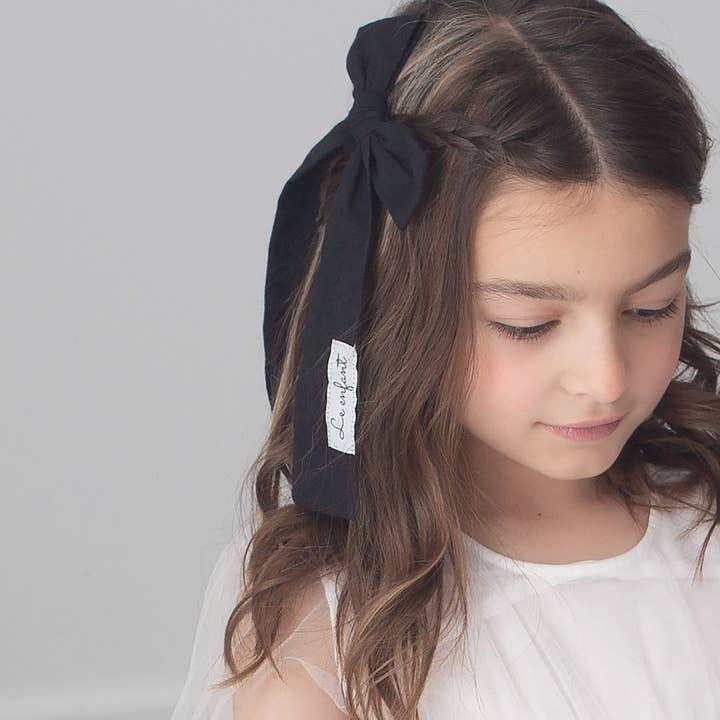 Lazo pointelle negro para venta al por mayor de Le enfant