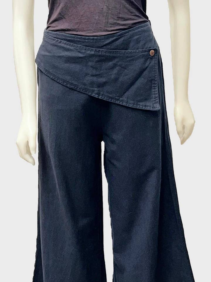 NTR-687-BK - Cotton Pants for wholesale by Leopards & Roses