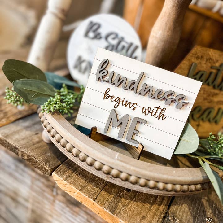 The Nest Home - Wholesale Decorative Tray - Faith Over Fear Tiered Tray Set7