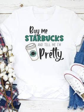 Give Me Coffee Grafik-T-Shirt für den Großhandel von SGB Wholesale