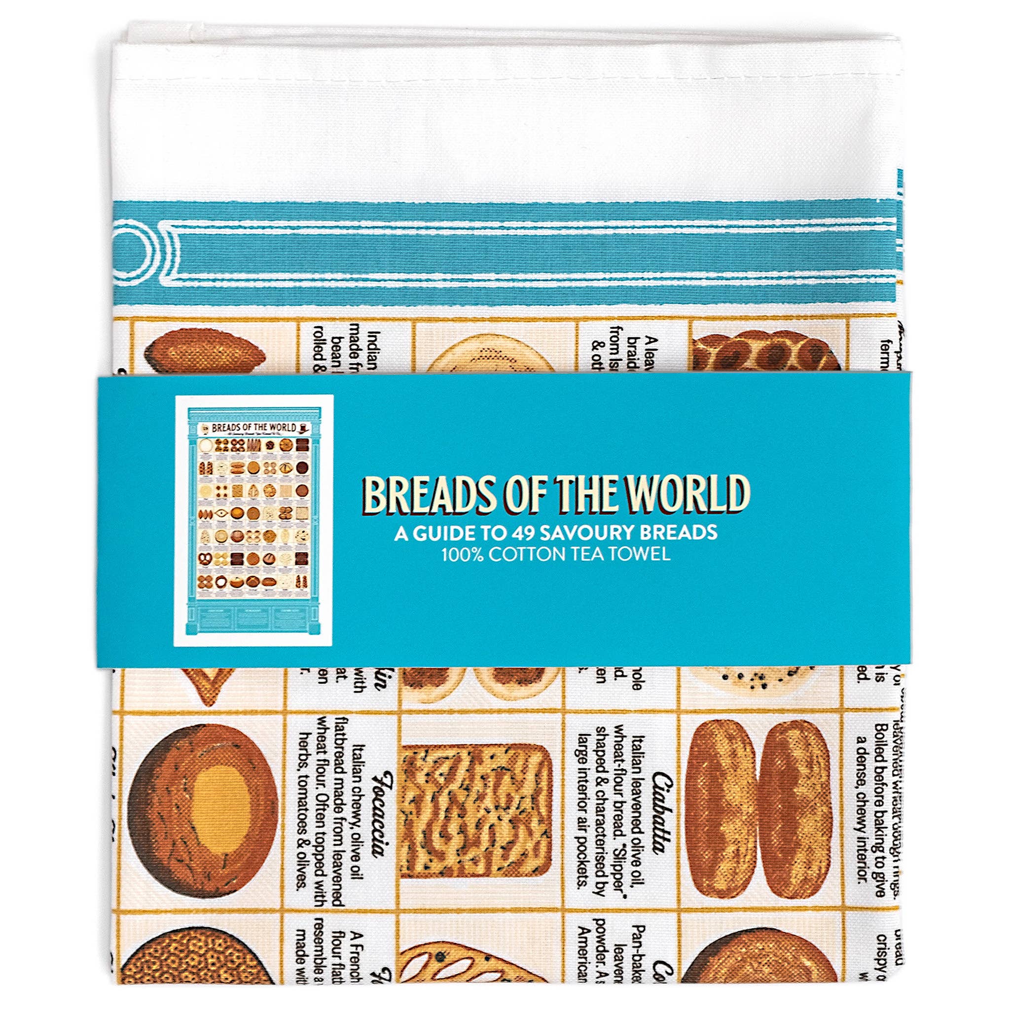 Studio Gardiner – wholesale Tea towel – Breads of the World Tea Towel0
