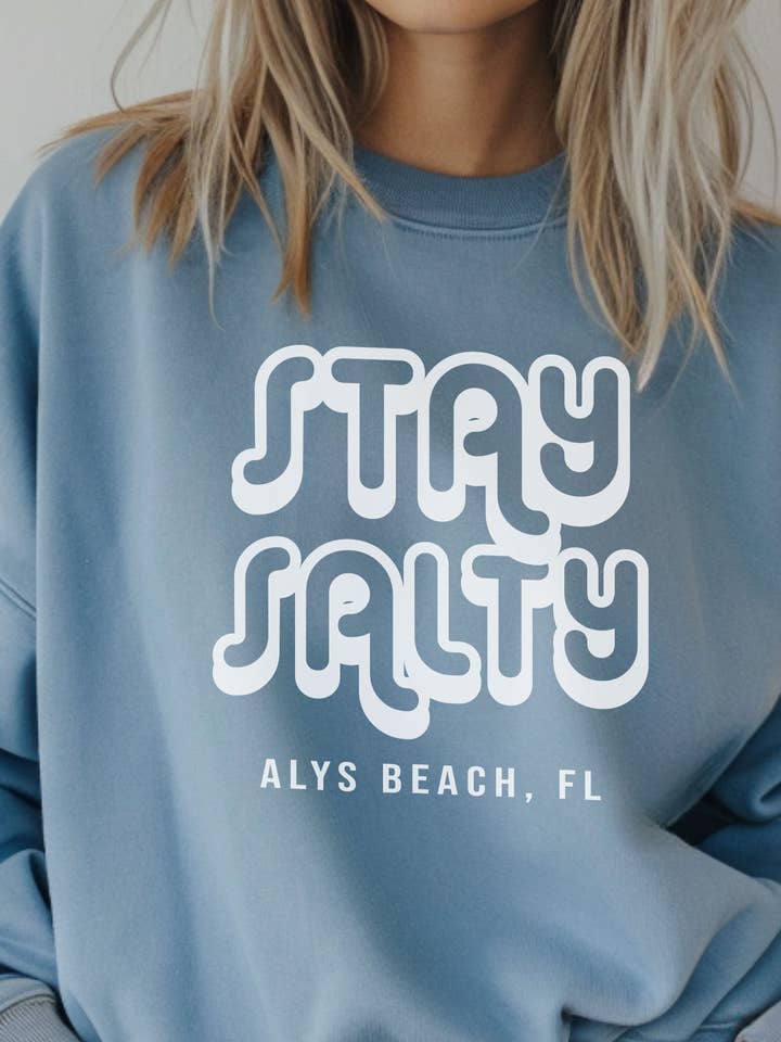 Custom Stay Salty Crewneck Pullover, Souvenir Shirt and other Purchase Wholesale salty crew. Free Returns & Net 60 Terms on Faire trending on Faire.
