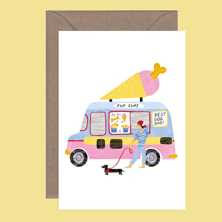 Dog Dad Card | Funfair Collection for wholesale by Callie Stay Cool