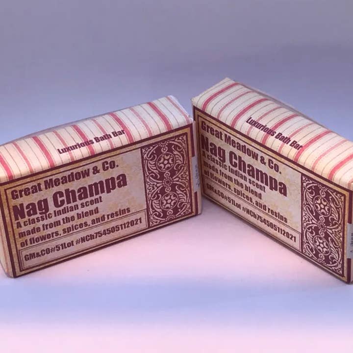 Great Meadow & Co - Wholesale Bar Soap - Nag Champa luxurious Imperial Bath&Shower Bar