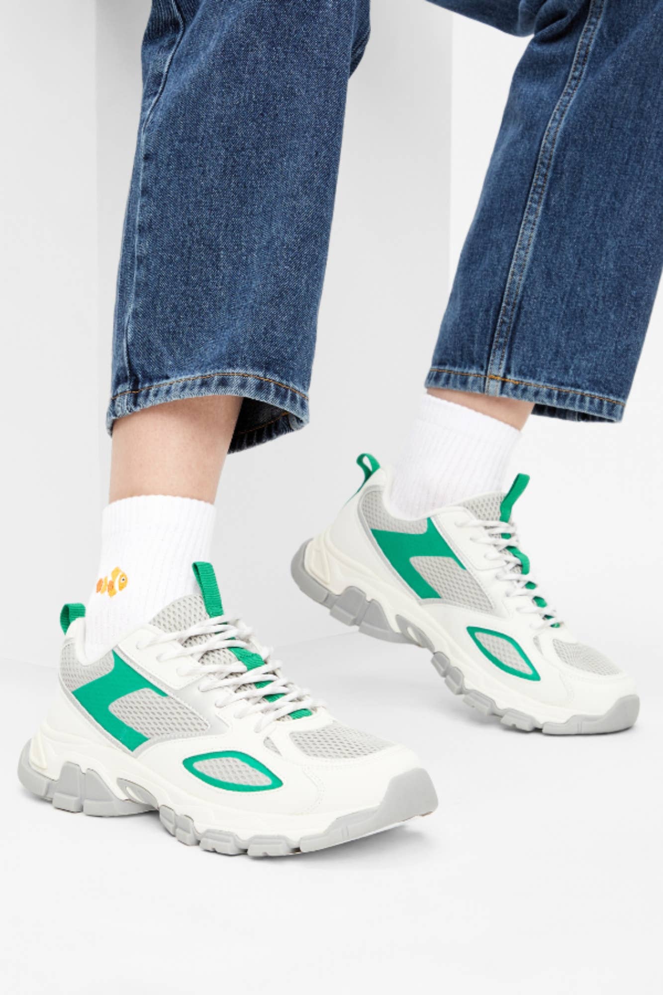 Natural Vibes - Vente Chaussettes – unisexe - Chaussettes Clown Fish - Chaussettes Quarter bio avec poissons, Nemo1