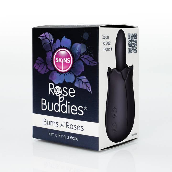 Creative Conceptions LLC - Wholesale Sex Toy - Skins Rose Buddies - The Bums N Roses Vibrating Rimming Toy2