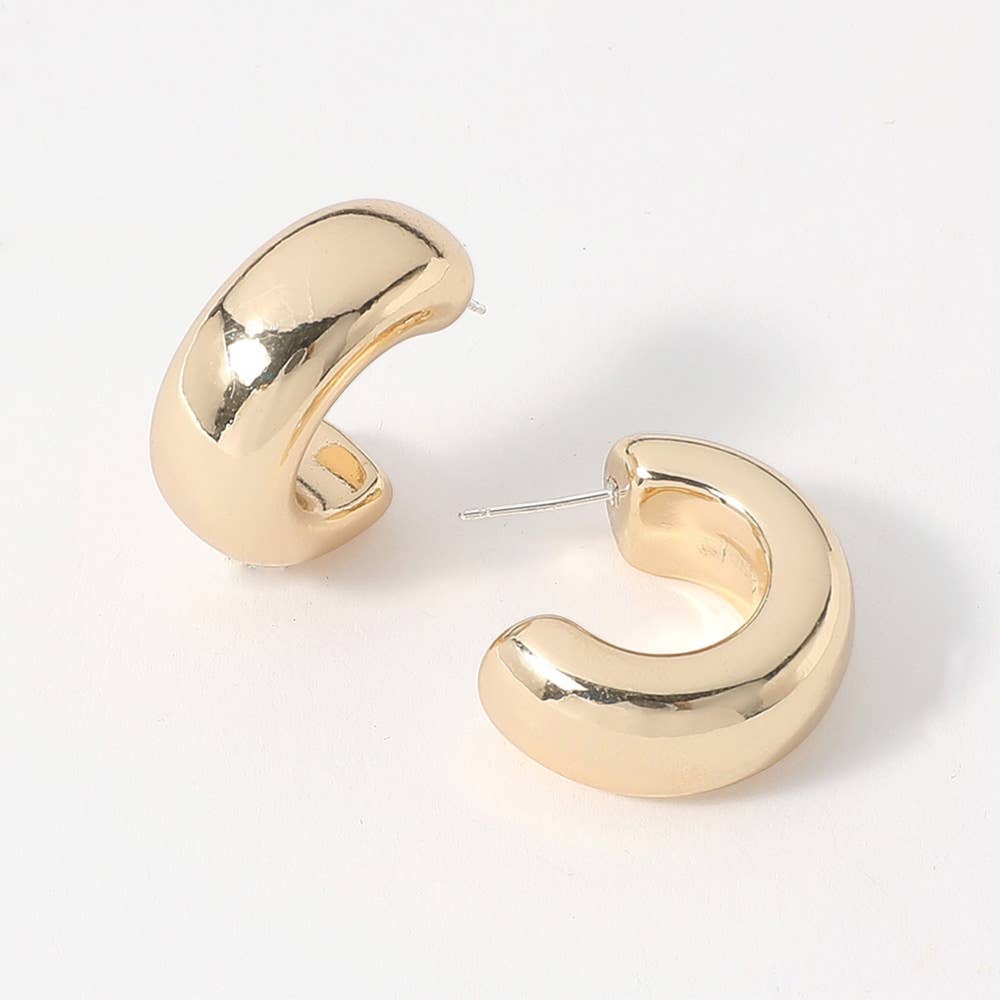 Sensibling Corp. – wholesale Hoop-örhängen – Silverpläterade örhängen i sterlingsilver med tjocka ringar3