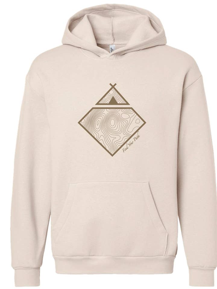 Ivory Topo Hoodie for wholesale by Kompass Apparel