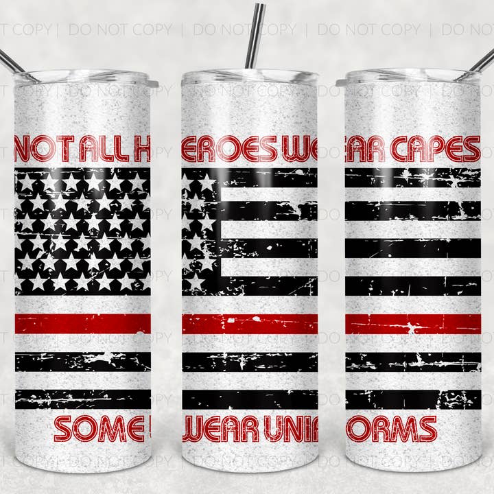 Rød Ikke alle helte bærer kapper 20 Oz Tumbler for engroshandel hos Perfectly Diverse Trendz, LLC