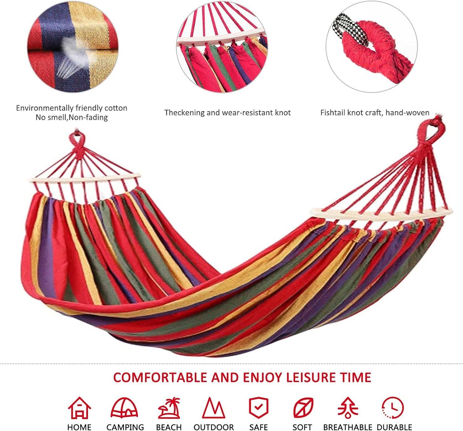 VIGOR - Wholesale Hammock - Portable 2-Person Folding Nylon Swing for Outdoor1