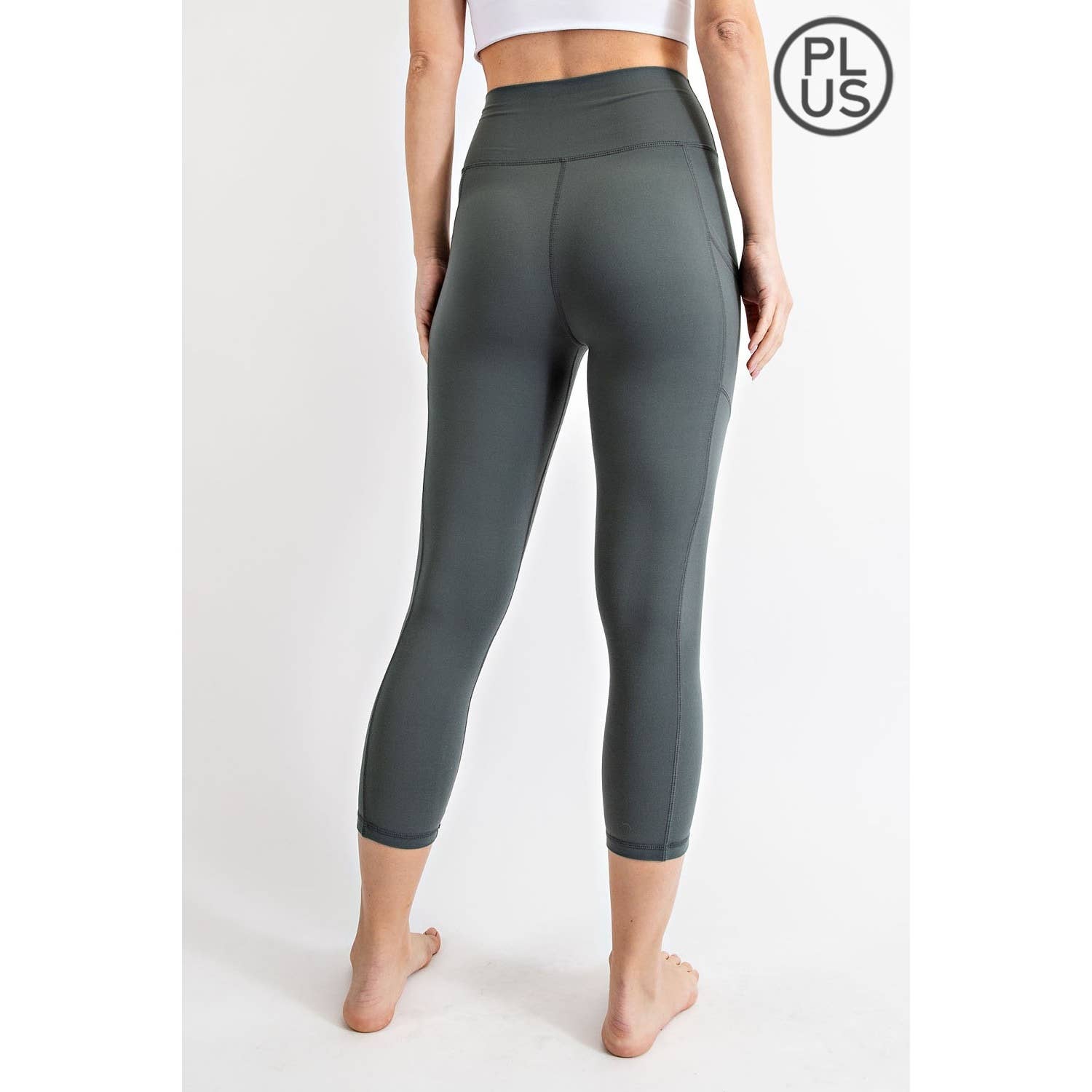 Rae Mode - Wholesale Athletic/Lounge Leggings - Women's - PLUS SIZE V WAIST CAPRI LENGTH LEGGINGS47