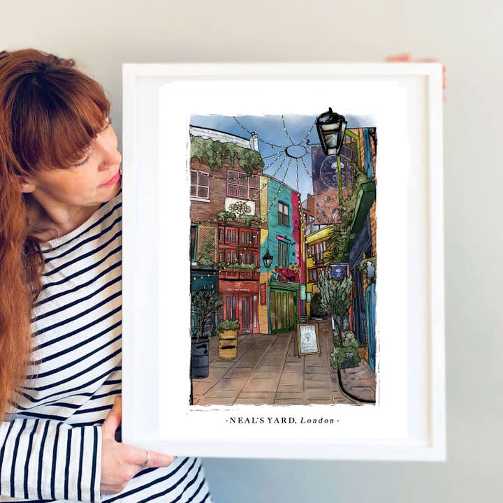 Seven Dials, Neal’s Yard London art print / card for wholesale by Where The Wildlings Roam