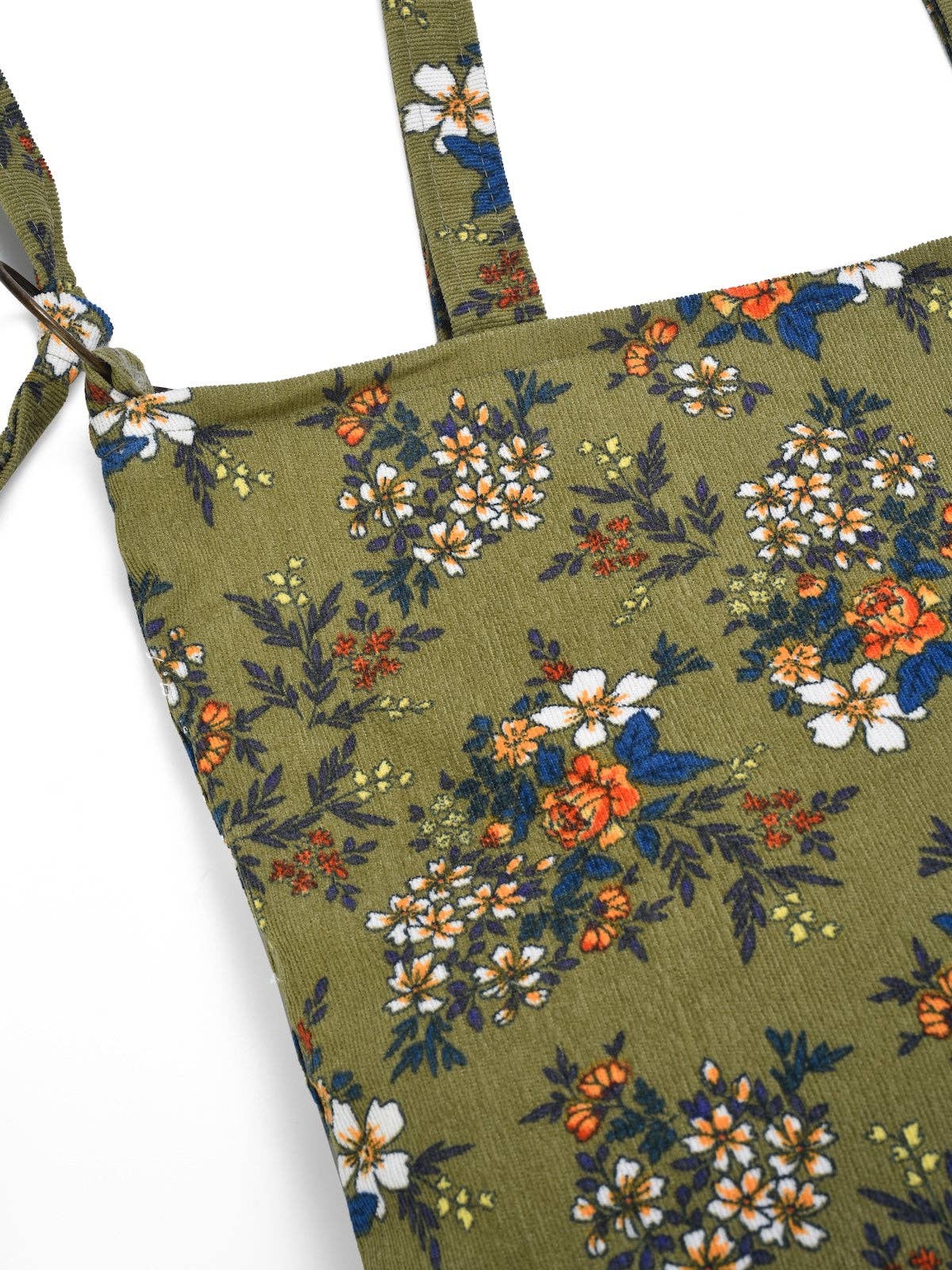 Funkyrel® Atzbranding Limited - Venta al por mayor Bolsa de asa- Mujer - Bolso tote vintage de pana con diseño floral1