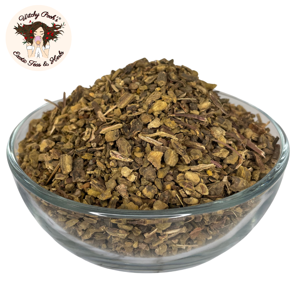 Witchy Pooh's Exotic Teas & Herbs - Wholesale Loose Tea - Witchy Pooh's Yellow Dock Tea - Cut & Sifted Root, Caffeine 8