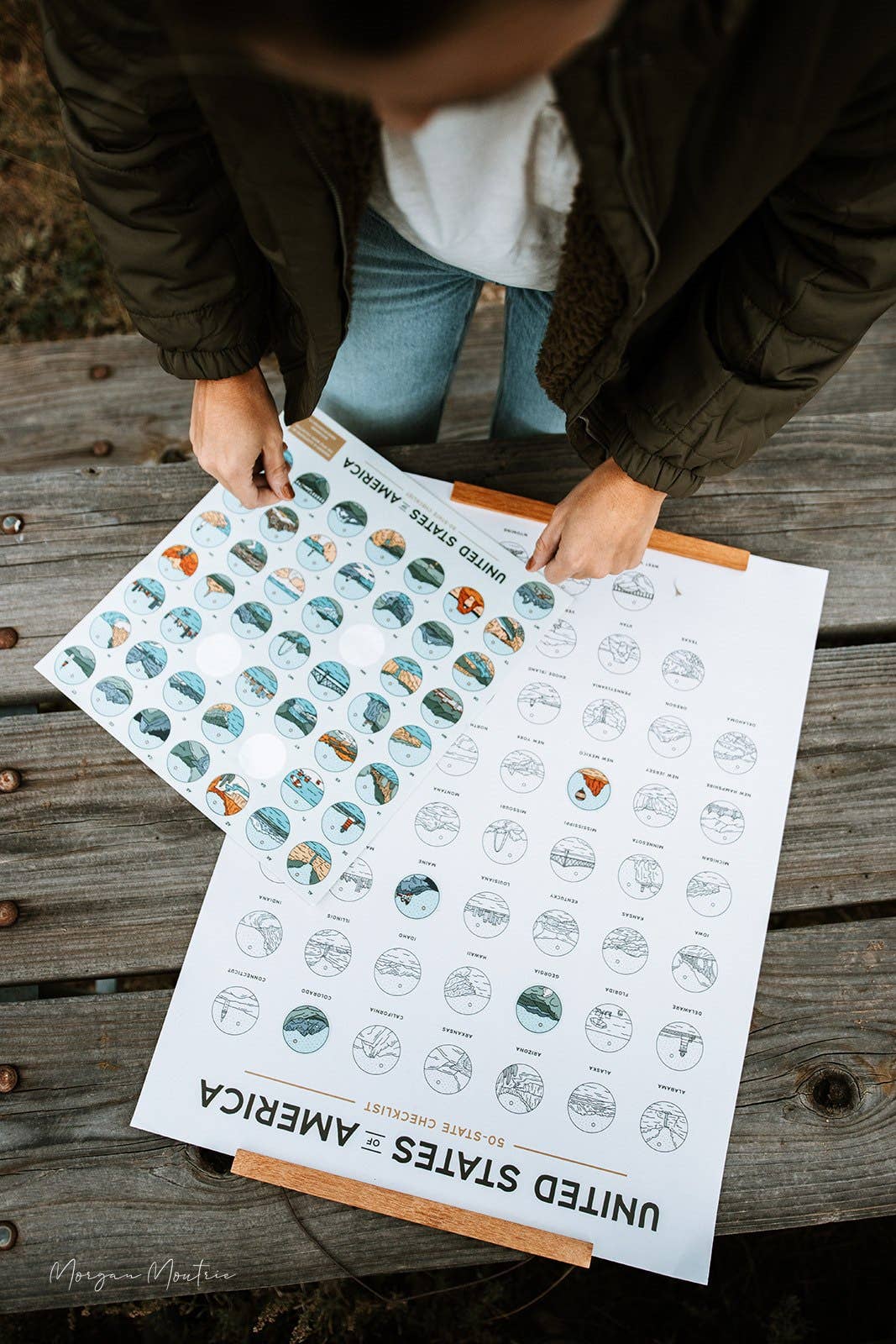 The XPLR More Collective - Wholesale Poster - 50 States Checklist Poster2