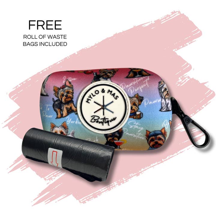 Dog Waste Bag Holder - Oh My Yorkie! for wholesale by Mylo and Mas Boutique