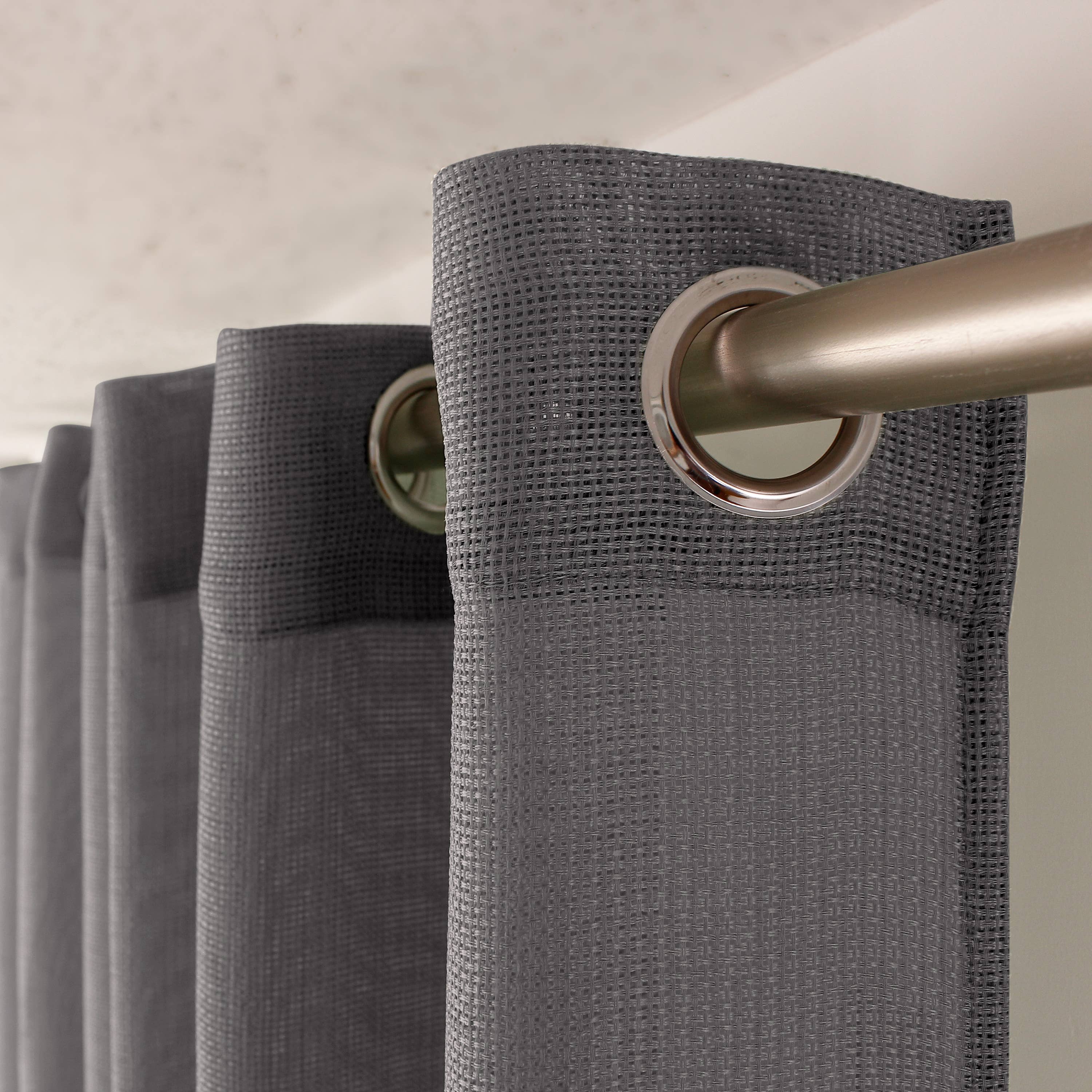 DECOSTARS - CmaDECO - Vente Rideaux - Voilage ajouré avec Œillets, 140x240cm, Collection JELLY9