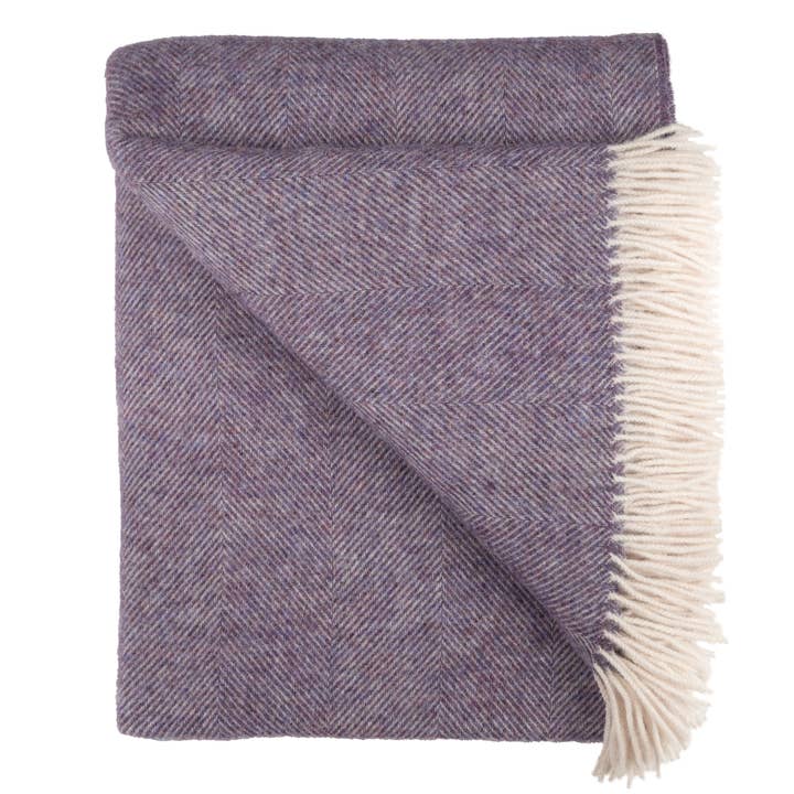 Prince of Scots - Wholesale Throw blanket - Southampton Home Shetland Lambswool Herringbone Throw13