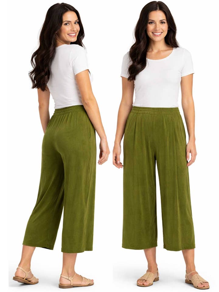 The Magic Scarf Company - Wholesale Pants - Women's - 1248 - Slinky TravelWear Capris20