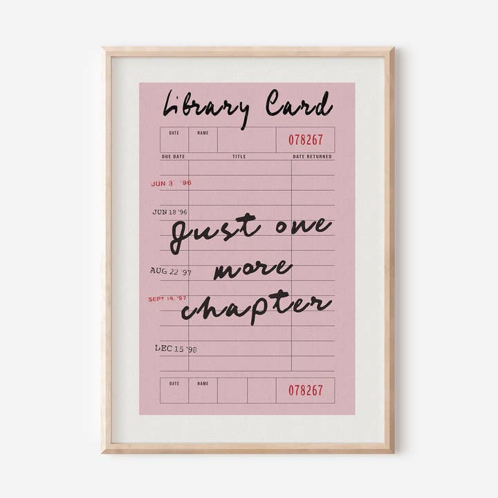 Stampa della Tessera della Biblioteca "Ancora un Capitolo" per la vendita all'ingrosso da parte di byKHAY