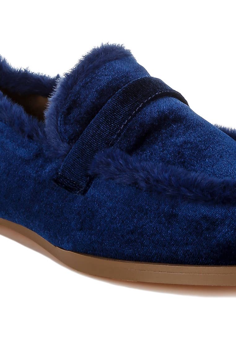 Rag Company - Wholesale Flats/Loafers - Women's - Bastian Fur Detail Velvet Loafers6