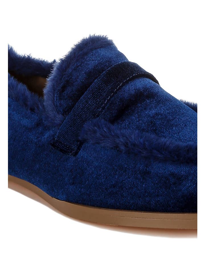 Rag Company - Wholesale Flats/Loafers - Women's - Bastian Fur Detail Velvet Loafers6