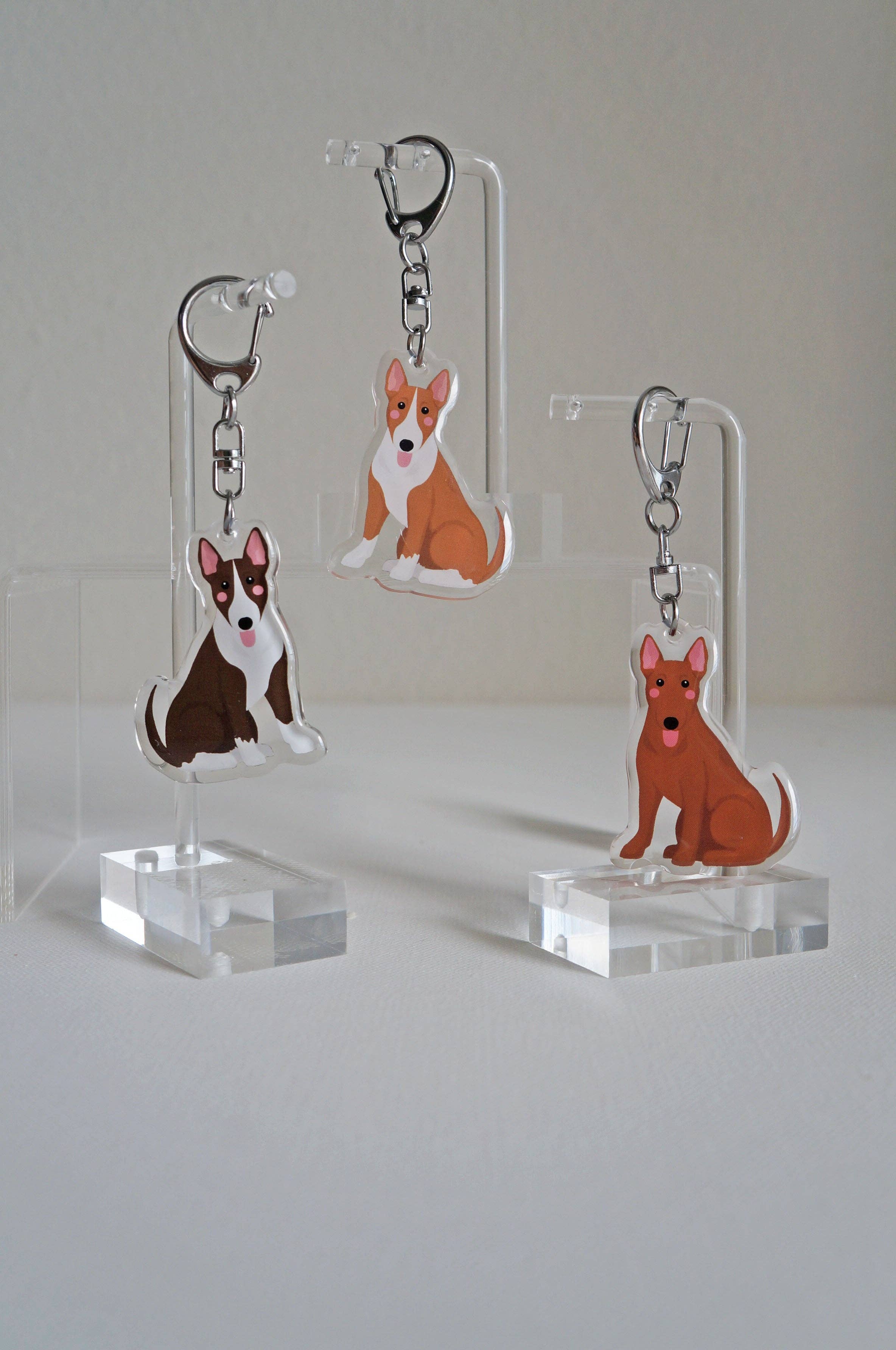 Llavero de Epoxi Bull Terrier para venta al por mayor de kiwi & WILLOW