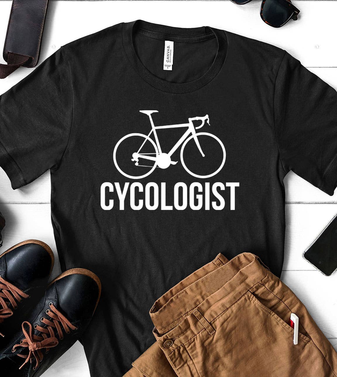 House Of Rodan - Wholesale T-Shirt (Graphic) - Unisex - Cycologist - Fun Bike Bicycle Pun Bicyclist Nerdy T-Shirt2