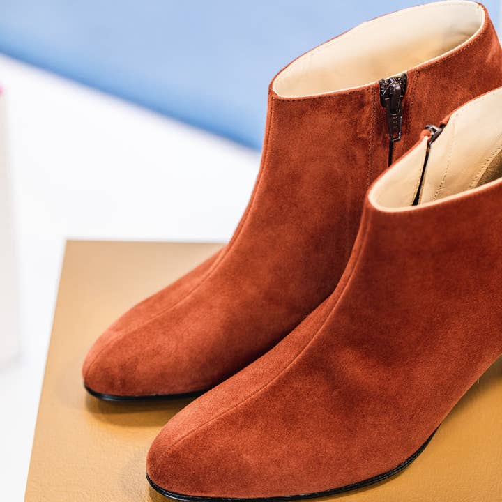 Joséphine Chestnut Bootie for wholesale by Aymee