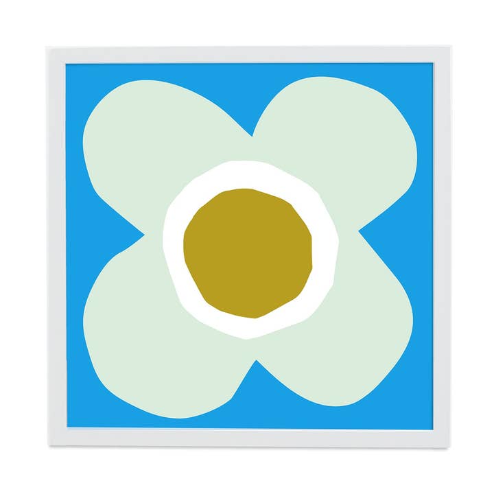 Petal Pusher (Sky) Art Print for wholesale by Ampersand Design Studio