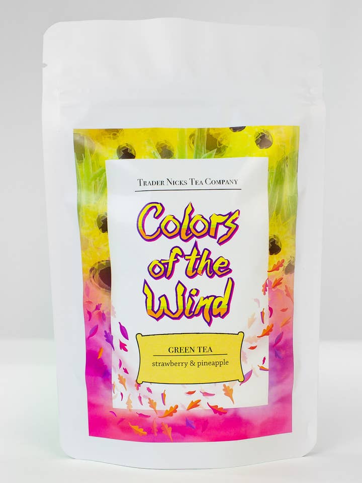 Kleuren van de wind Strawberry Pineapple Green Tea voor wholesale door Trader Nicks Tea Company