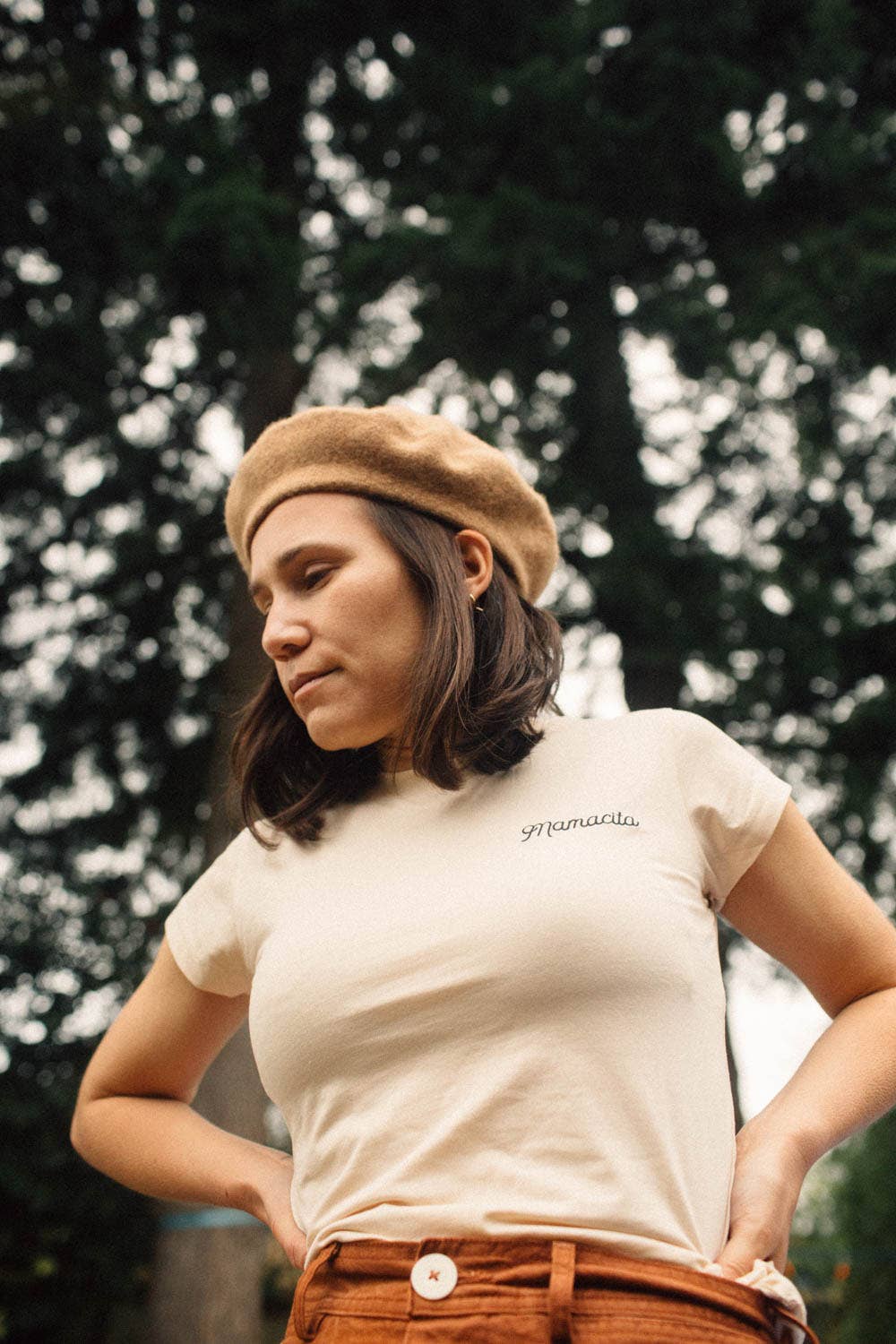 The Bee & The Fox - Vendita all'ingrosso Maglietta - Donna - Mamacita | T-shirt aderente ricamata1