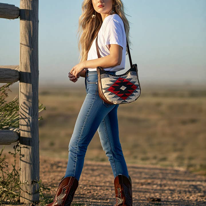 LS Western - Wholesale Shoulder Bag - Women's - ADBG1121 Hobo Genuine Western Leather Women Bag1