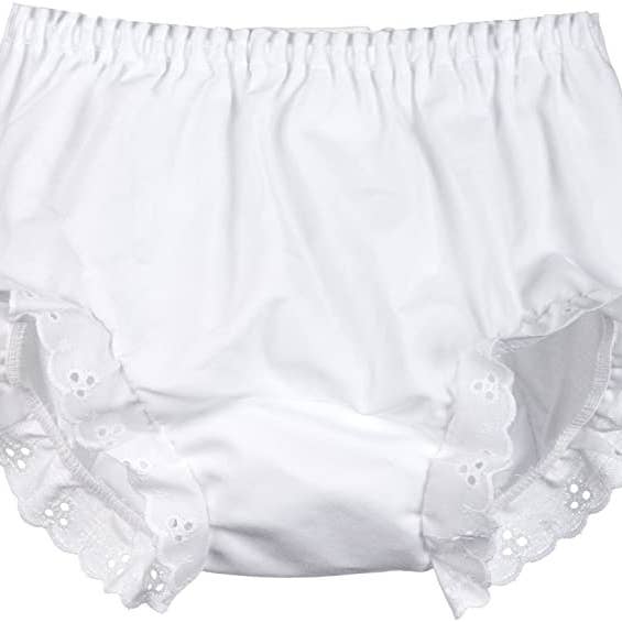 Diaper Cover Eyelet Panty, Double Seated (Pk of 4) for wholesale on Faire