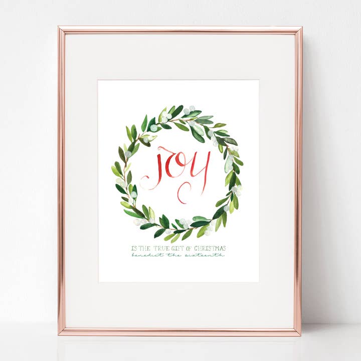 FREUDE IST DAS WAHRE GESCHENK VON WEIHNACHTEN, PAPST BENEDIKT XVI. für den Großhandel von Rose Harrington