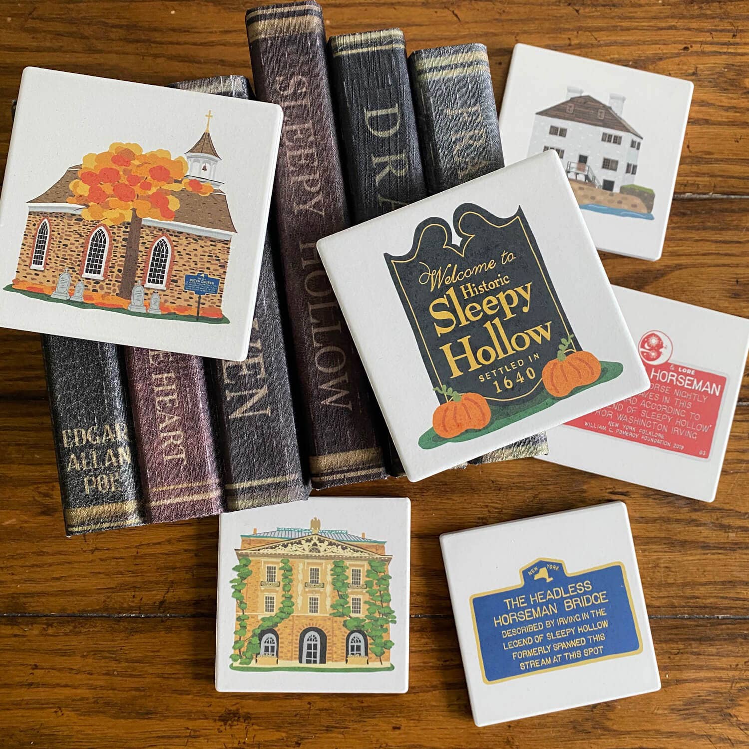 Fox Burrow Designs - Wholesale Coasters - Sleepy Hollow Collection - Ceramic Stone Coasters7